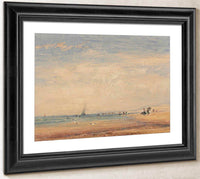 On The Sands Boulogne France By David Cox Fine Art Print