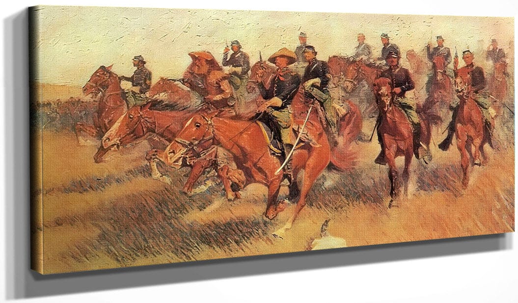 On The Southern Plains Aka The Cavalry Charge By Frederic Remington Fine Art Print