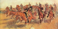 On The Southern Plains Aka The Cavalry Charge By Frederic Remington Fine Art Print