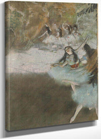 On The Stage By Edgar Degas Fine Art Print