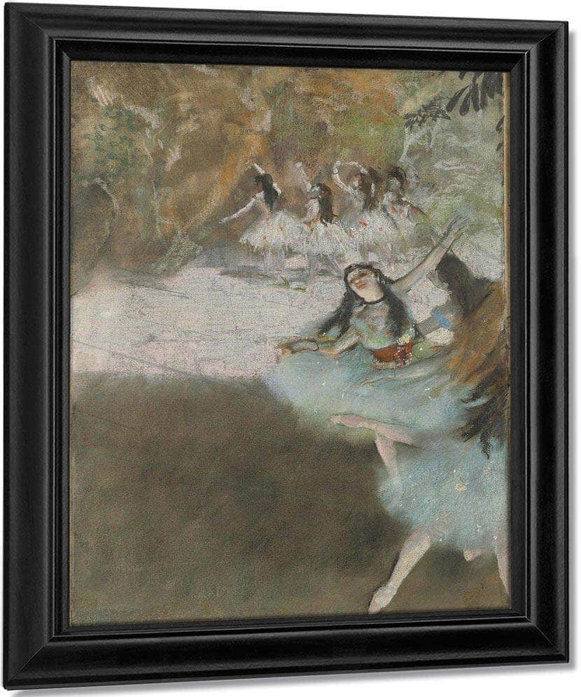 On The Stage By Edgar Degas Fine Art Print