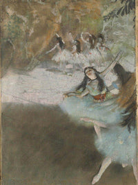 On The Stage By Edgar Degas Fine Art Print