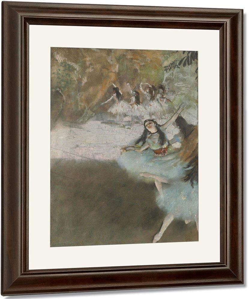 On The Stage By Edgar Degas Fine Art Print