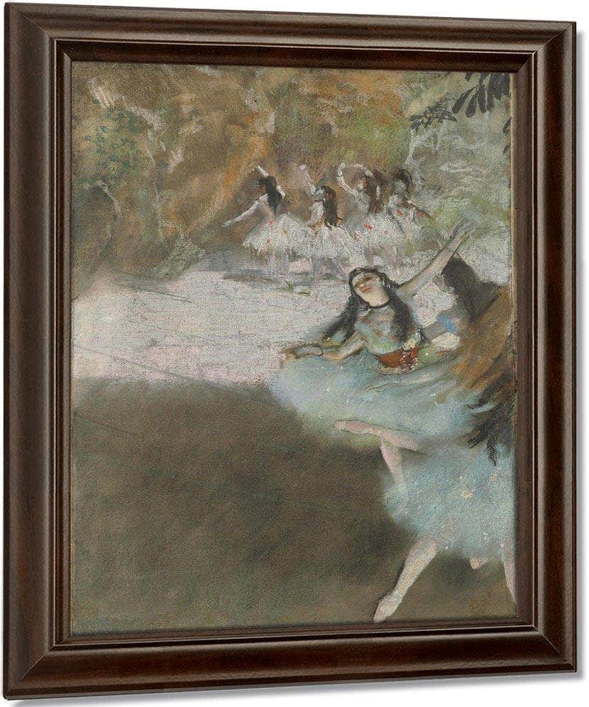On The Stage By Edgar Degas Fine Art Print