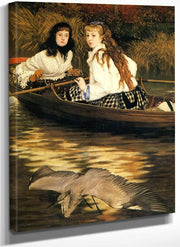 On The Thames, A Heron By James Tissot Fine Art Print