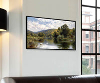 On The Thames Painting Alfred Augustus Glendening Canvas Art Fine Art Print