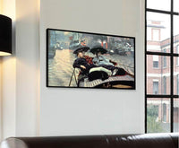 On The Thames Painting James Tissot Canvas Art Fine Art Print