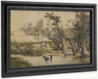 One Hundred Horses Detail 2 1728 By Giuseppe Castiglione Fine Art Print