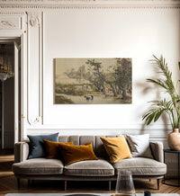 One Hundred Horses Detail 2 1728 By Giuseppe Castiglione Fine Art Print