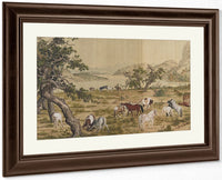 One Hundred Horses Detail 3 1728 By Giuseppe Castiglione Fine Art Print