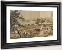 One Hundred Horses Detail 3 1728 By Giuseppe Castiglione Fine Art Print