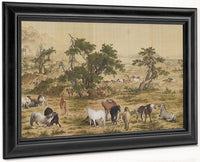 One Hundred Horses Detail 4 1728 By Giuseppe Castiglione Fine Art Print