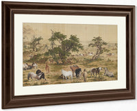 One Hundred Horses Detail 4 1728 By Giuseppe Castiglione Fine Art Print