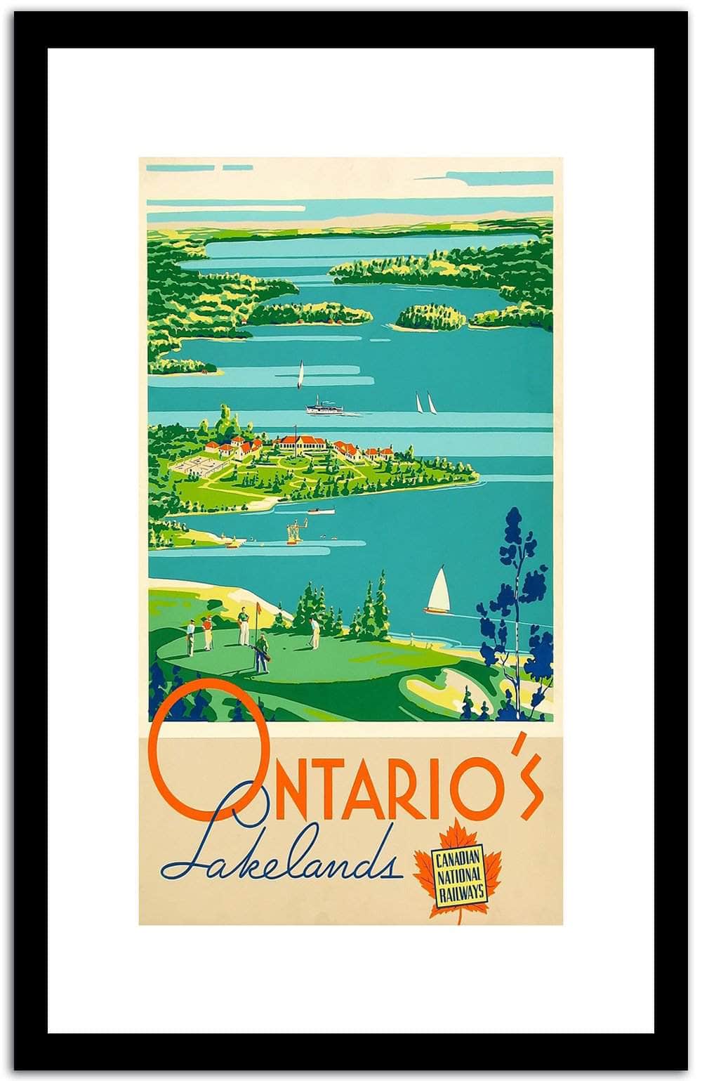 Ontario  Vintage Poster Fine Art Print