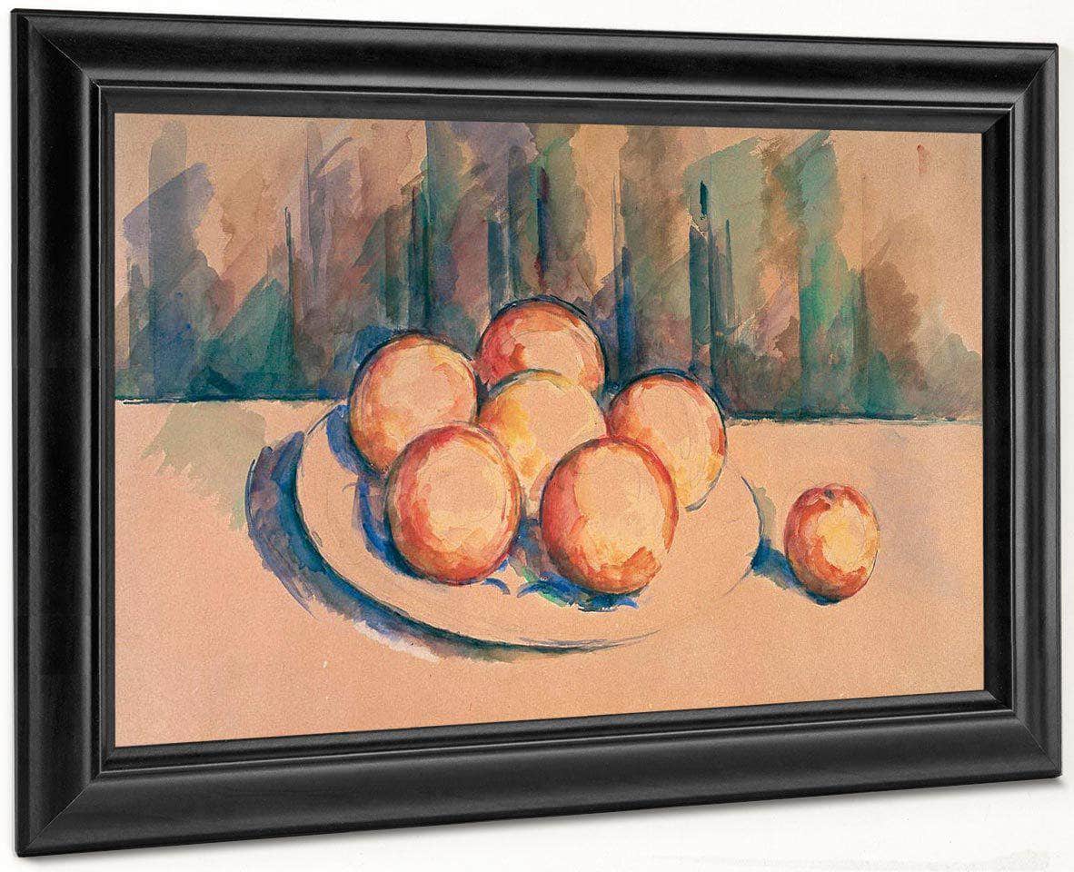 Oranges On A Plate By Cezanne Paul Fine Art Print