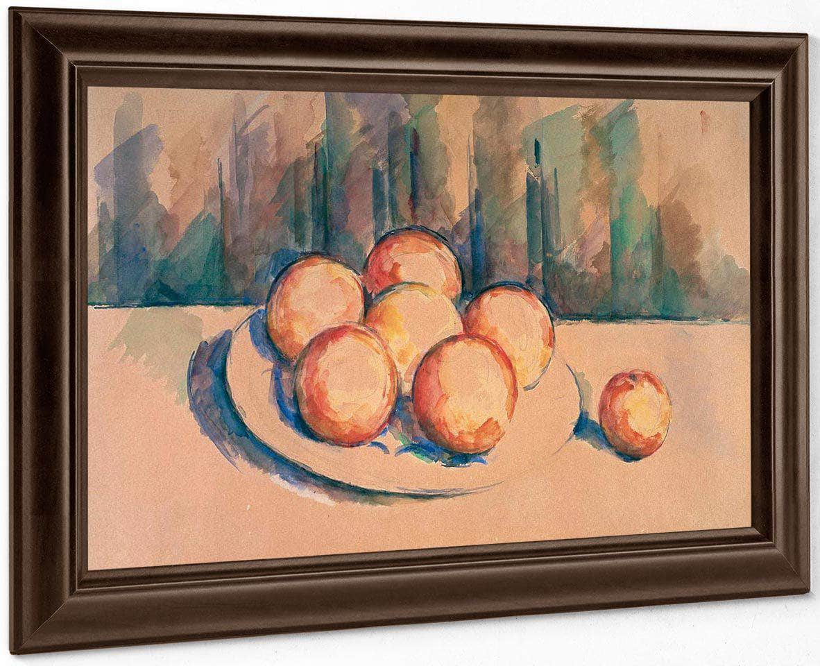Oranges On A Plate By Cezanne Paul Fine Art Print