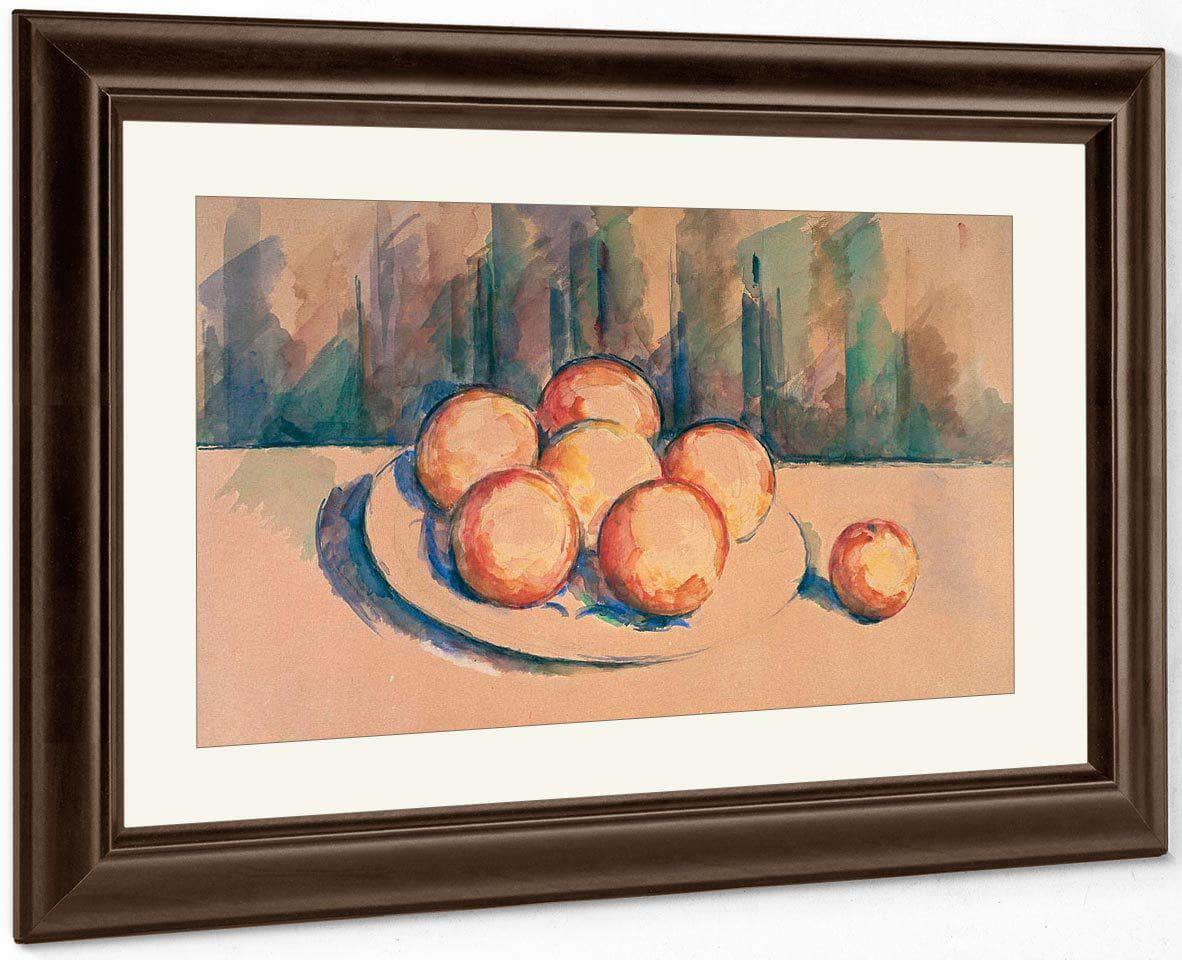Oranges On A Plate By Cezanne Paul Fine Art Print
