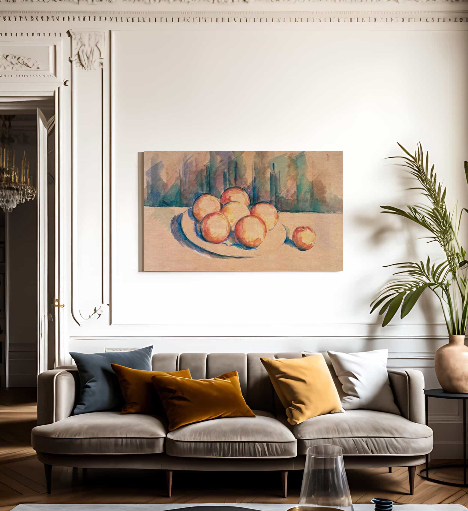 Oranges On A Plate By Cezanne Paul Fine Art Print