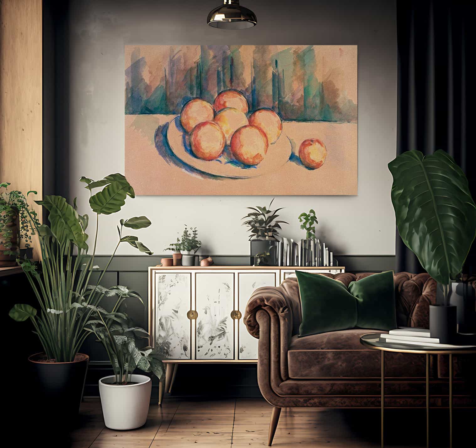 Oranges On A Plate By Cezanne Paul Fine Art Print