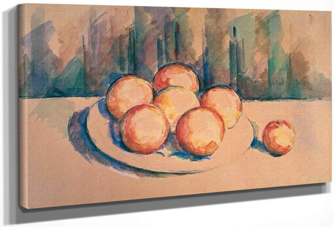 Oranges On A Plate By Cezanne Paul Fine Art Print