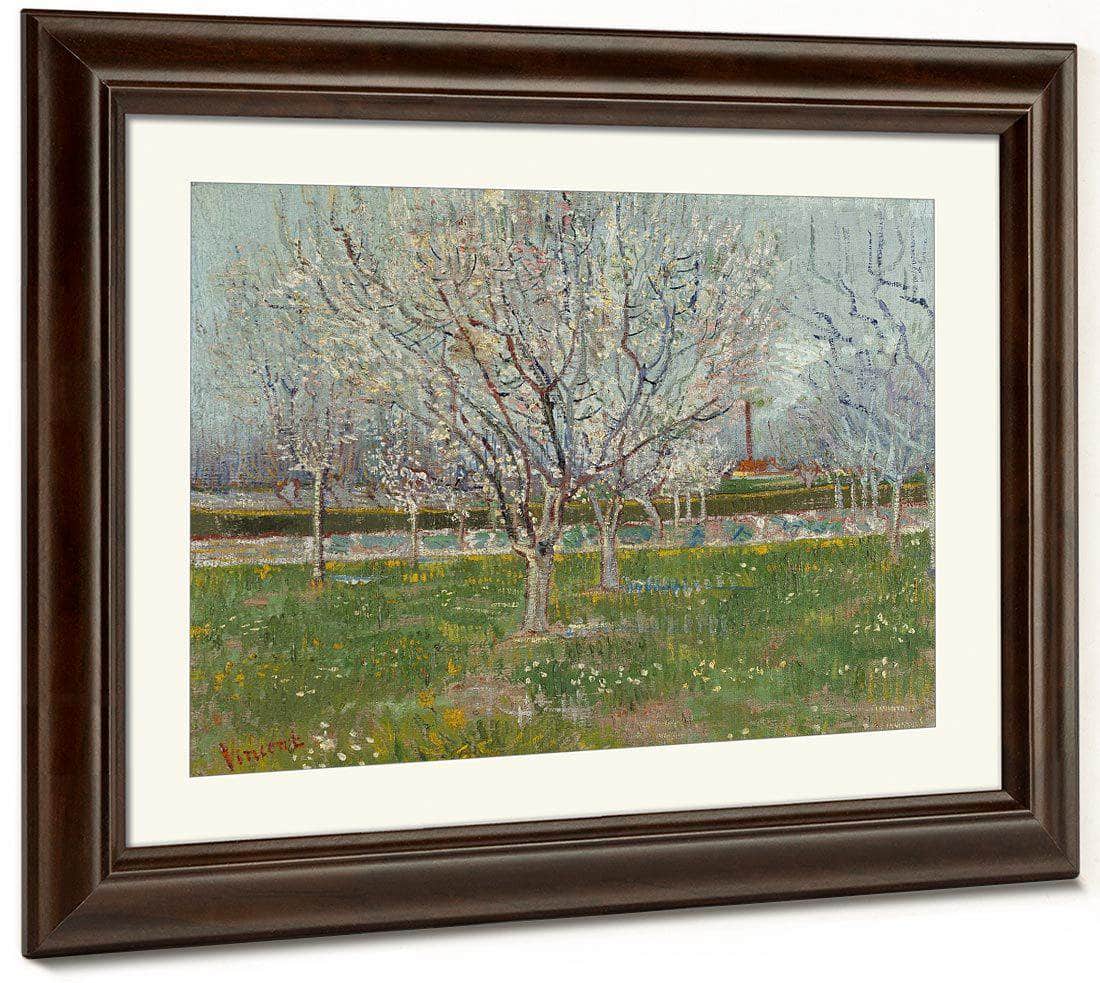 Orchard In Blossom (Plum Trees) By Vincent Van Gogh Fine Art Print