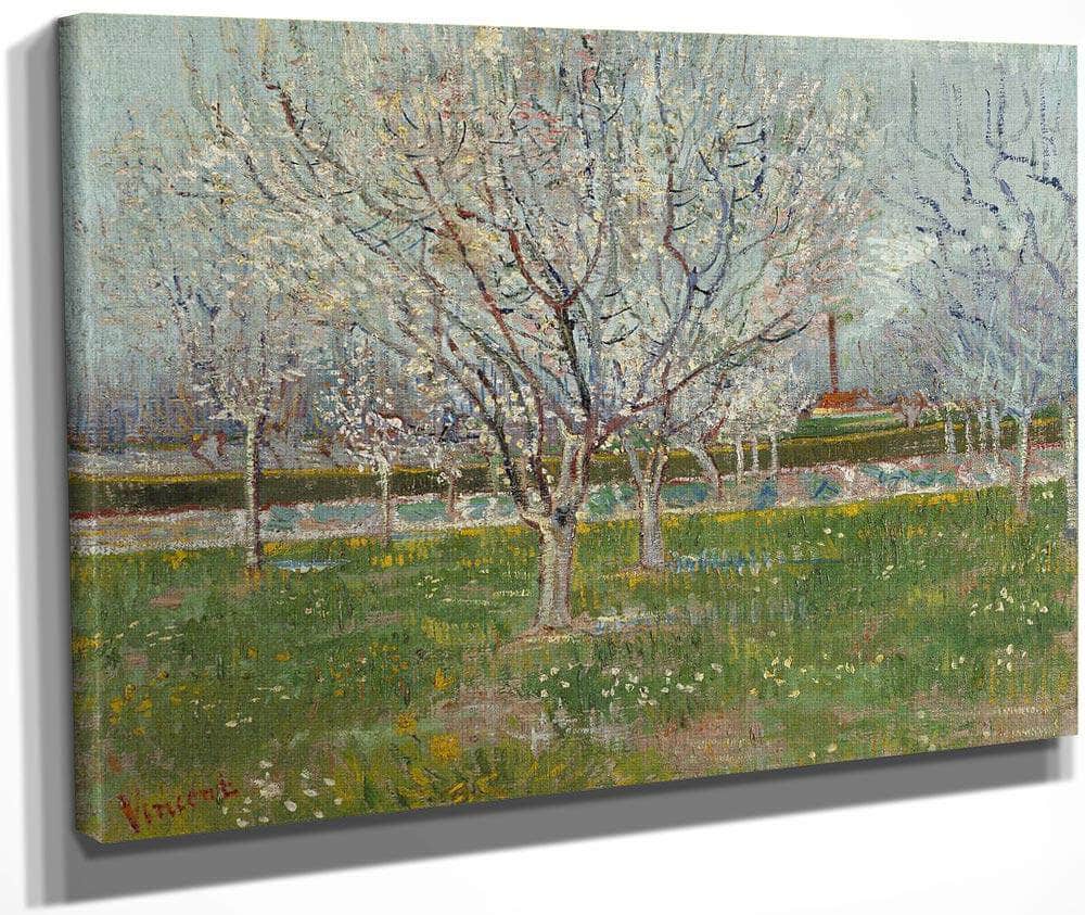 Orchard In Blossom (Plum Trees) By Vincent Van Gogh Fine Art Print