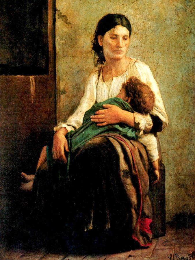 Orfandad 1885 By Cristobal Rojas Poleo Fine Art Print