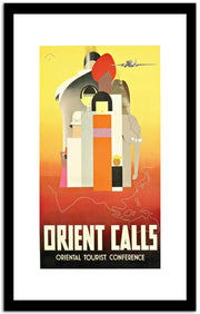 Orient Calls  Vintage Travel Advertisement Fine Art Print
