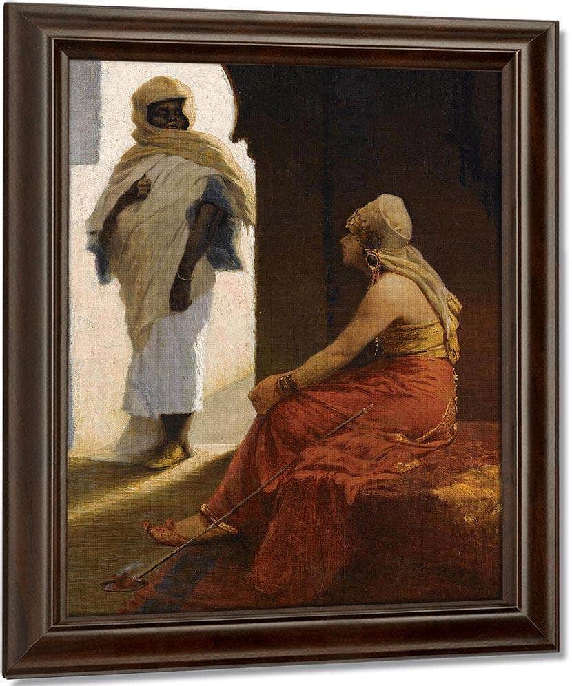 Oriental Scene By Vincent Stiepevich Fine Art Print