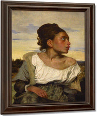 Orphan Girl At The Cemetary by Eugene Delacroix Fine Art Print