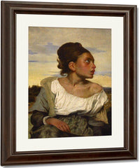 Orphan Girl At The Cemetary by Eugene Delacroix Fine Art Print