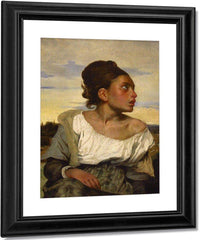 Orphan Girl At The Cemetary by Eugene Delacroix Fine Art Print