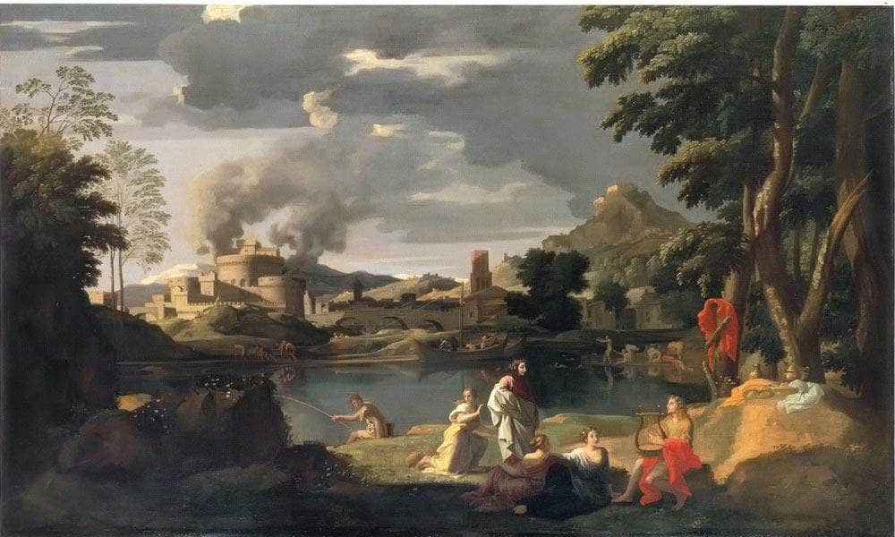 Orpheus And Eurydice By Nicholas Poussin Fine Art Print
