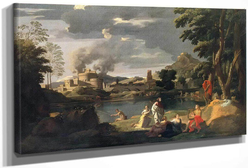 Orpheus And Eurydice By Nicholas Poussin Fine Art Print