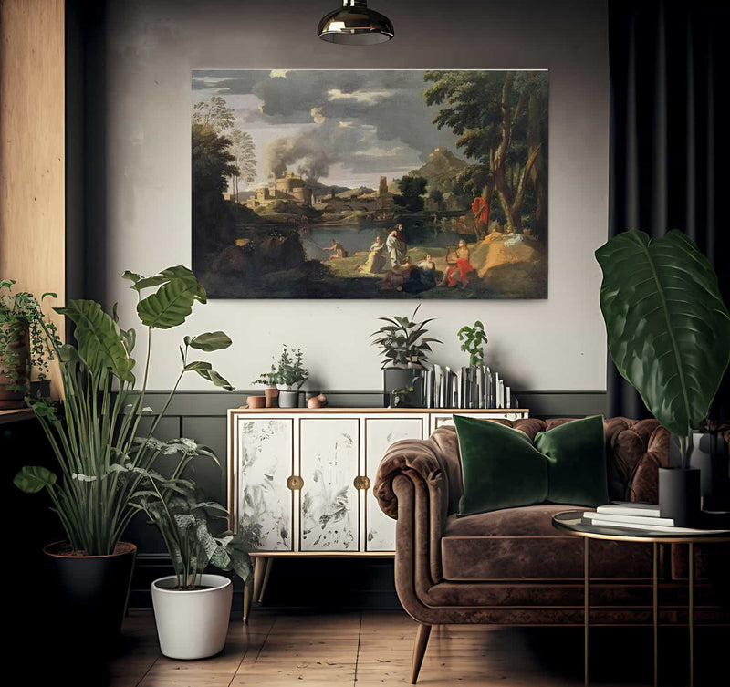 Orpheus And Eurydice By Nicholas Poussin Fine Art Print