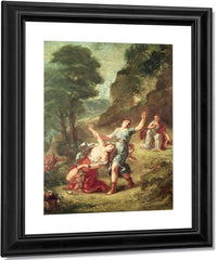 Orpheus And Eurydice, Spring From A Series Of The Four Seasons By Ferdinand Victor Eugene Delacroix Fine Art Print