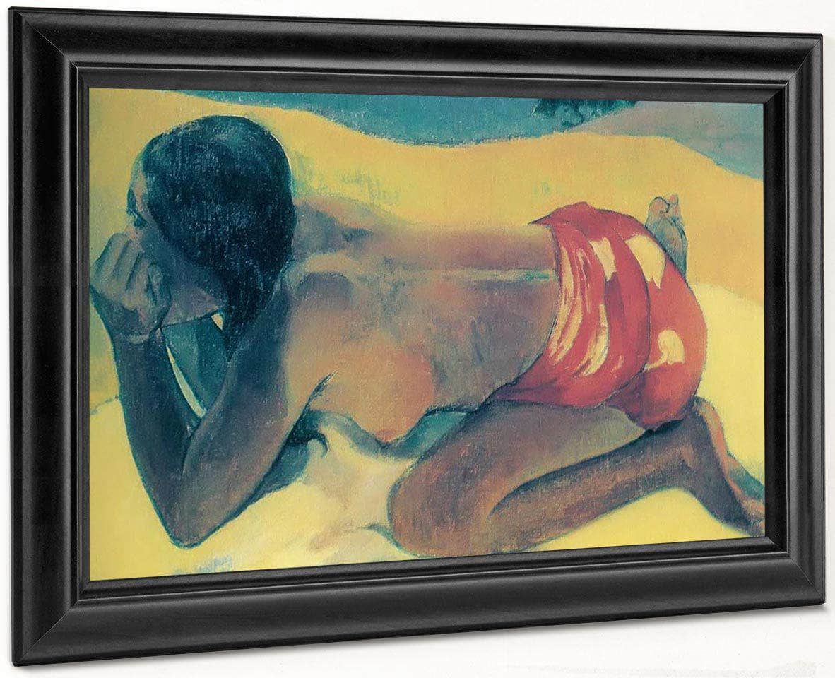 Otahi (Alone) By Paul Gauguin Fine Art Print