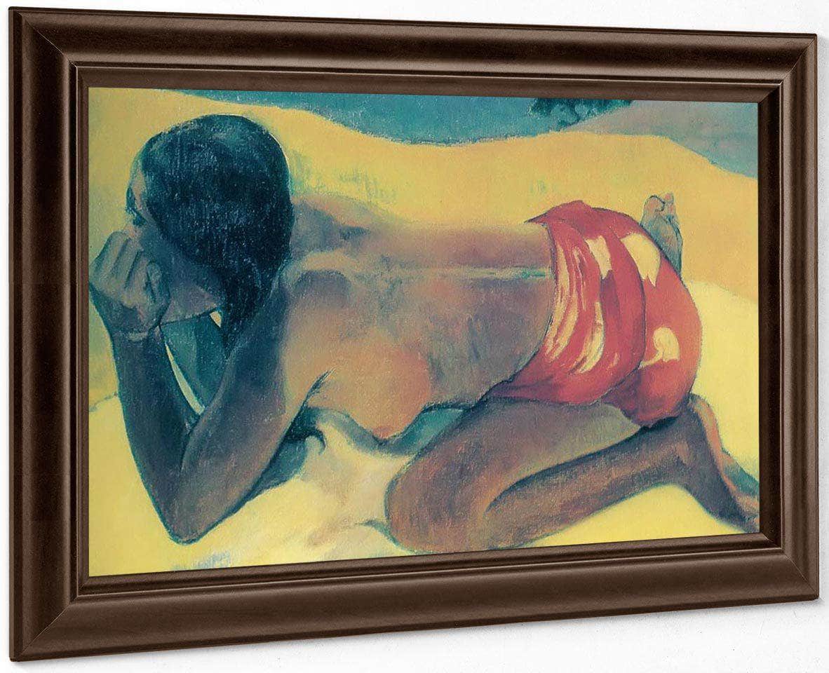 Otahi (Alone) By Paul Gauguin Fine Art Print