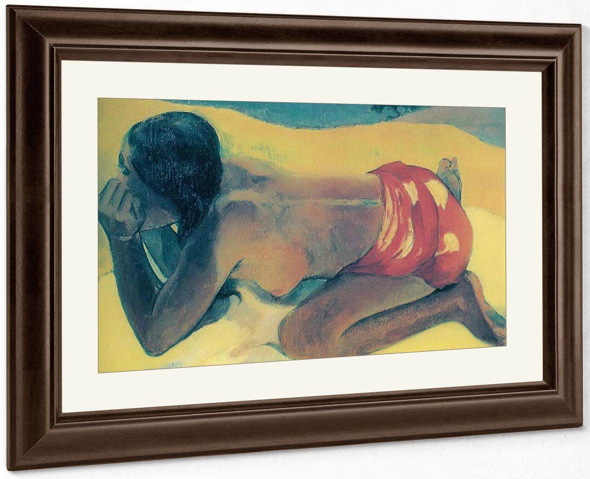 Otahi (Alone) By Paul Gauguin Fine Art Print