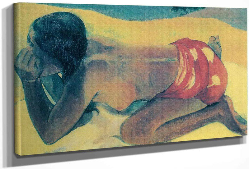 Otahi (Alone) By Paul Gauguin Fine Art Print