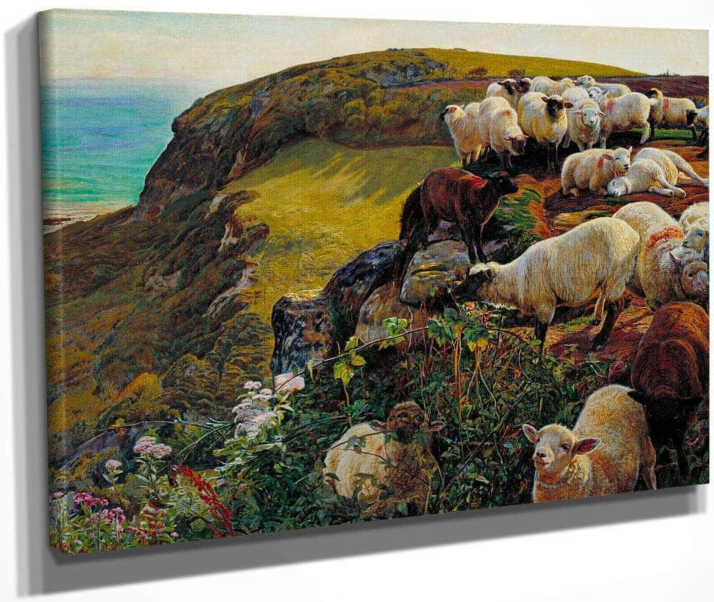 Our English Coasts 1852 Strayed Sheep 43 2X58 4Cm Tate Britain By William Holman Hunt Fine Art Print
