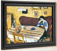 Our Living Room At Tegernsee By August Macke Fine Art Print