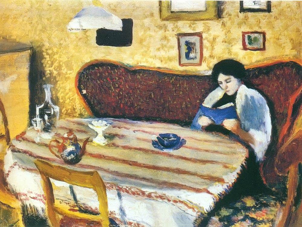 Our Living Room At Tegernsee By August Macke Fine Art Print