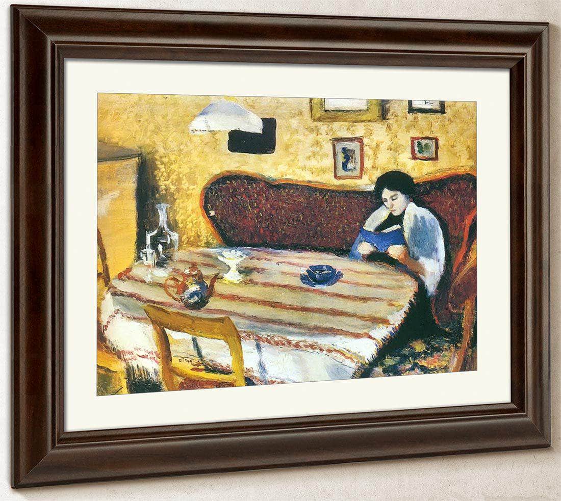 Our Living Room At Tegernsee By August Macke Fine Art Print