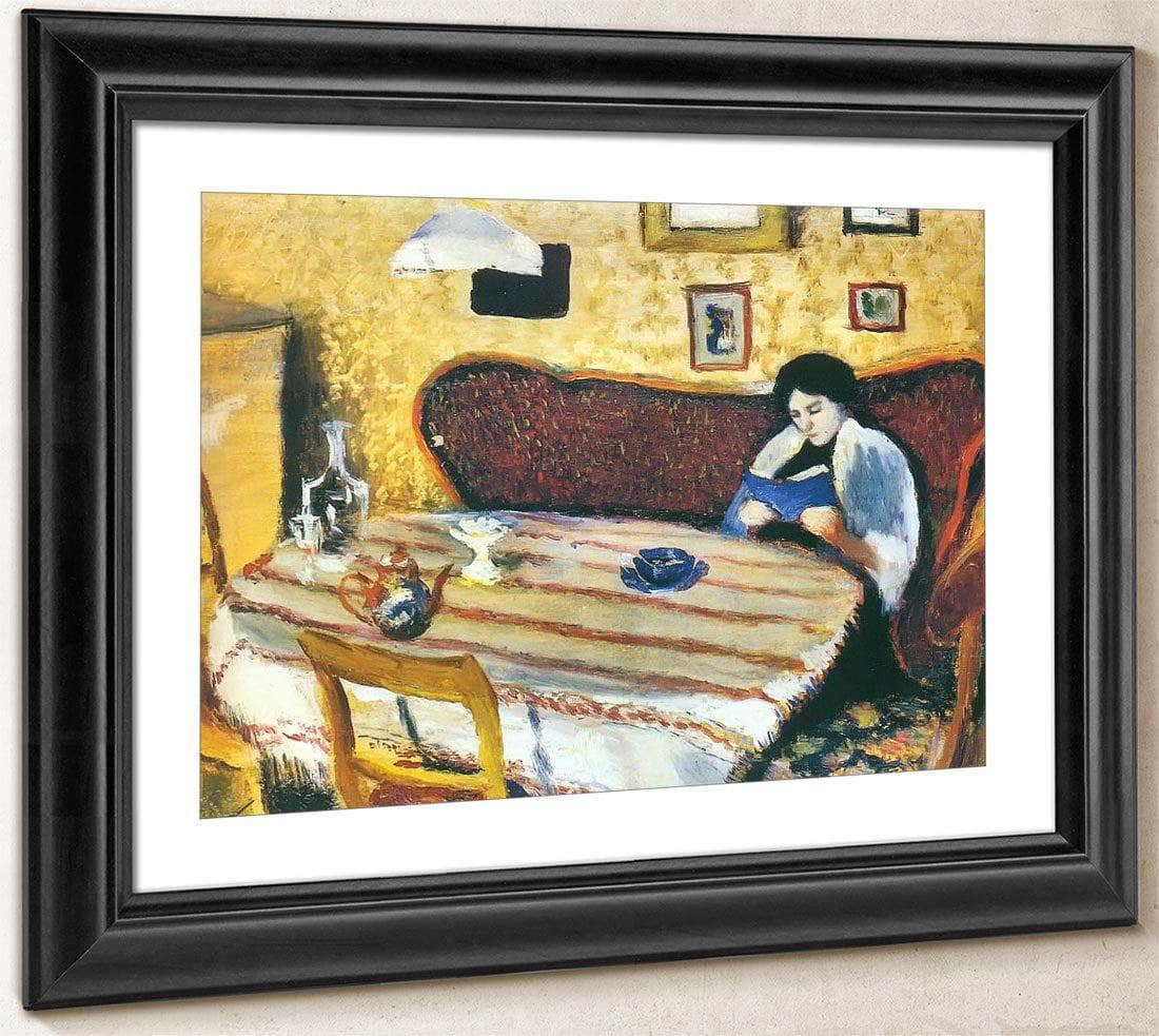 Our Living Room At Tegernsee By August Macke Fine Art Print