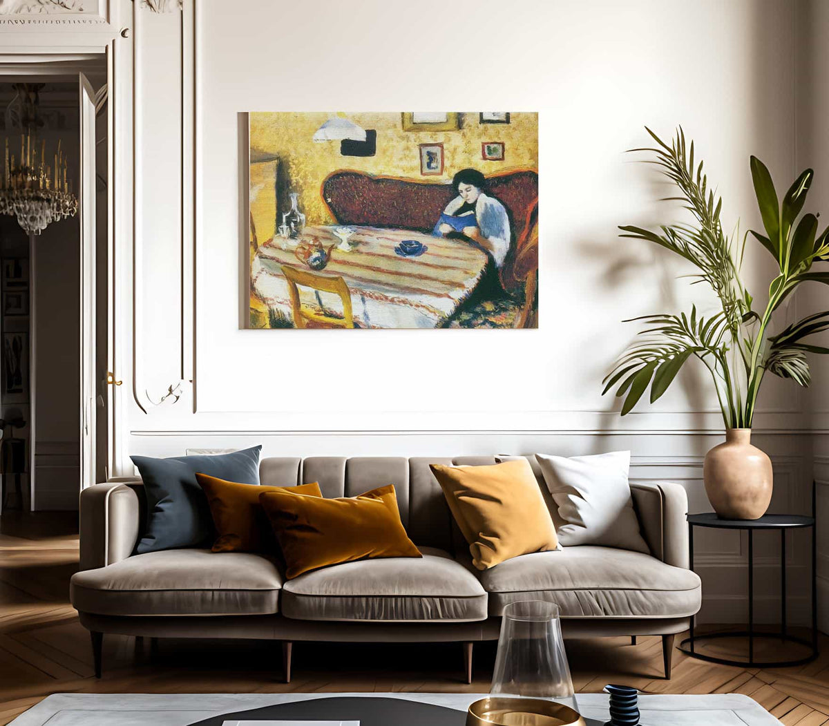 Our Living Room At Tegernsee By August Macke Fine Art Print