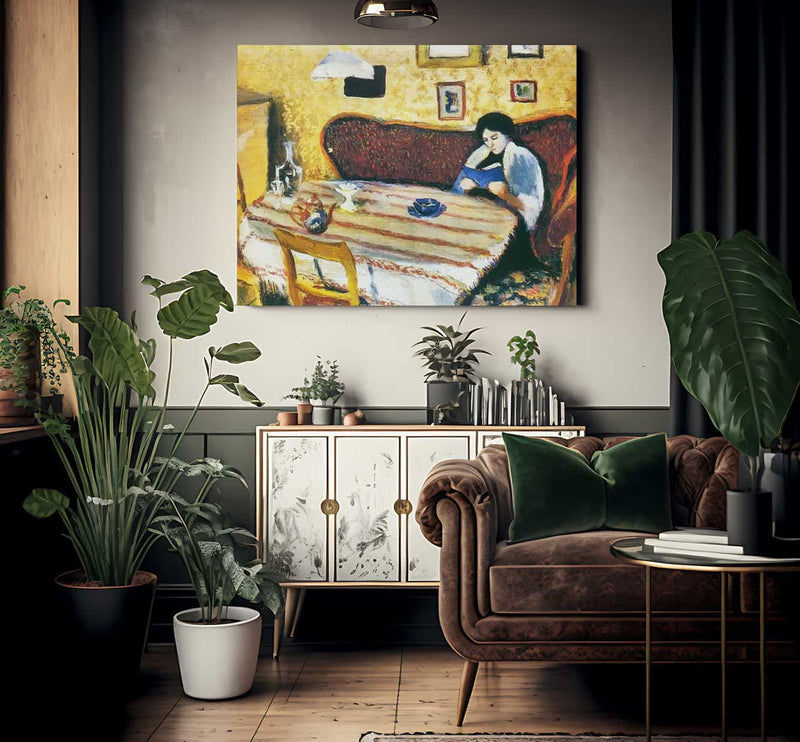 Our Living Room At Tegernsee By August Macke Fine Art Print