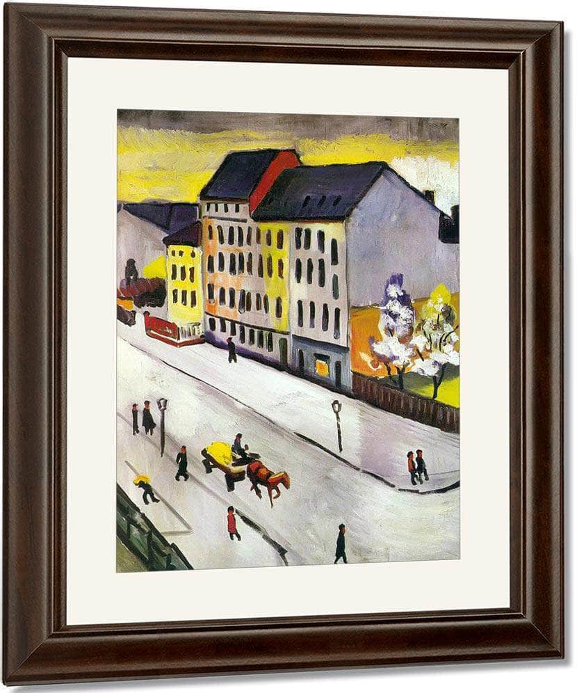 Our Street In Grey By August Macke Fine Art Print