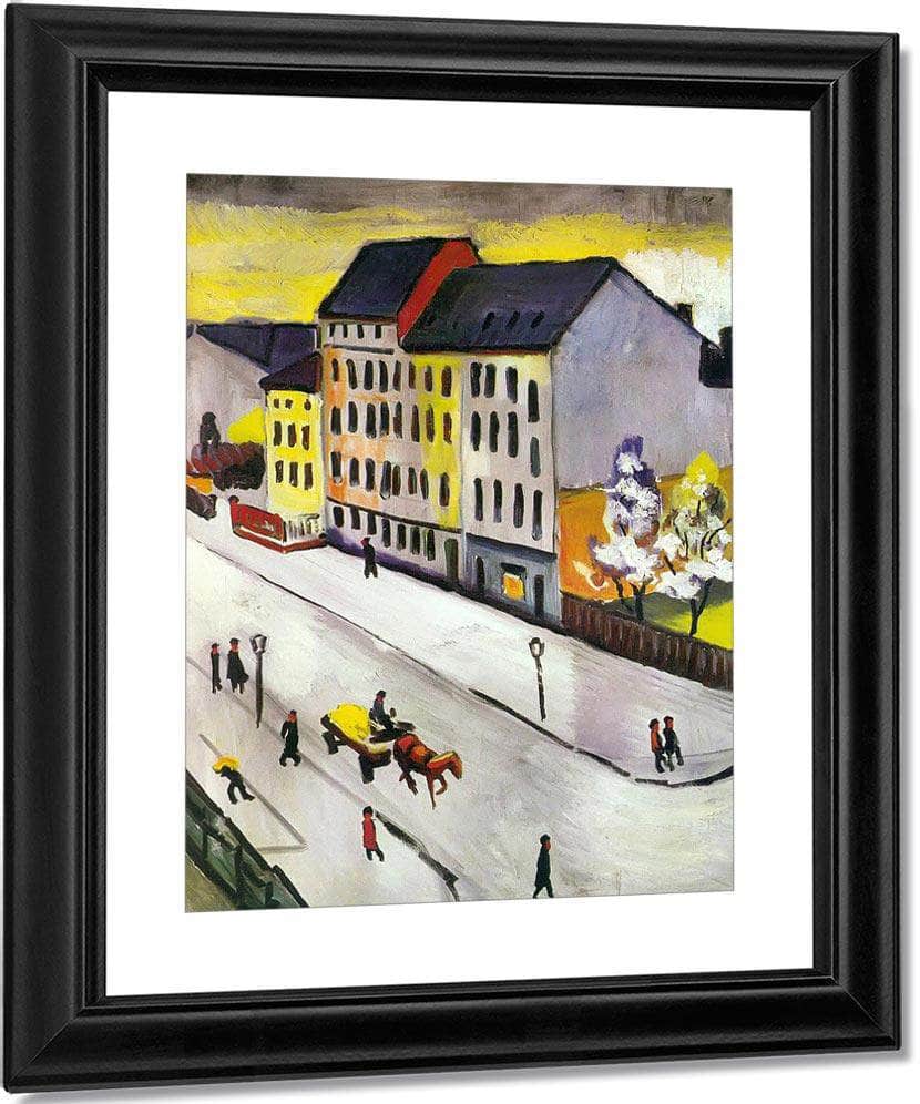 Our Street In Grey By August Macke Fine Art Print