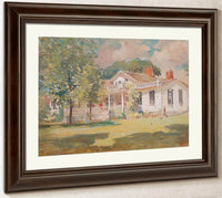 Our Summer Cottage (Fletcher Steele By Colin Campbell Cooper Fine Art Print